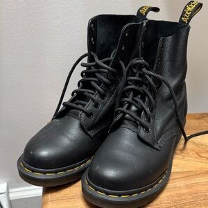 Dr. Martens Black Combat/lace-up Boots